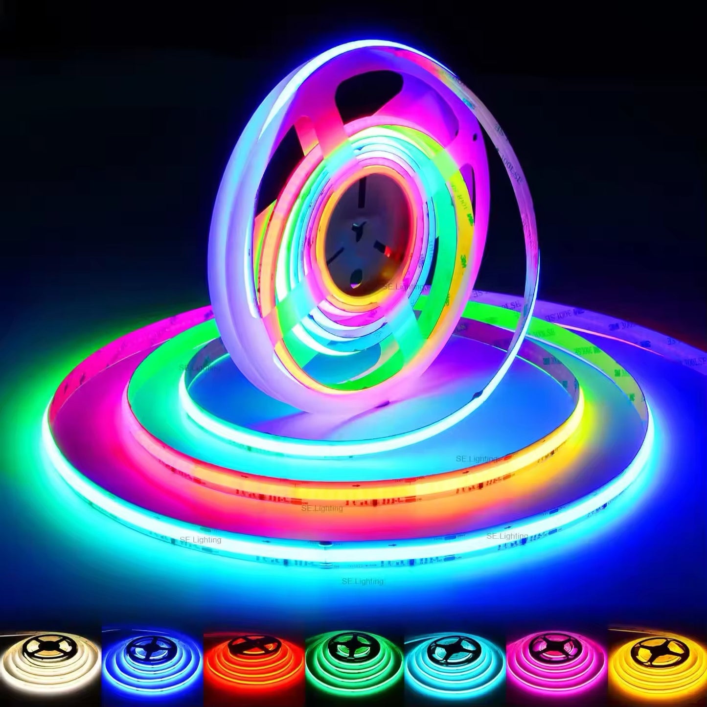 adresabilna COB RGBW IC LED traka 12mm 784 led po metru
