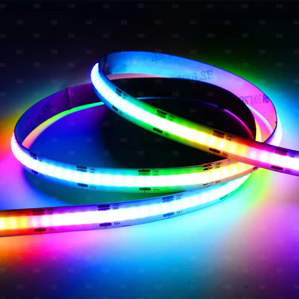 LED komplet RGBW COB traka 5 m + MiBoxer HW5 WiFi + napajanje 200W